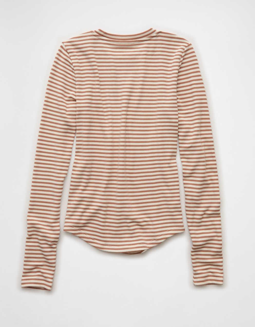 AEロングスリーブ・コージークルーネックTシャツ
