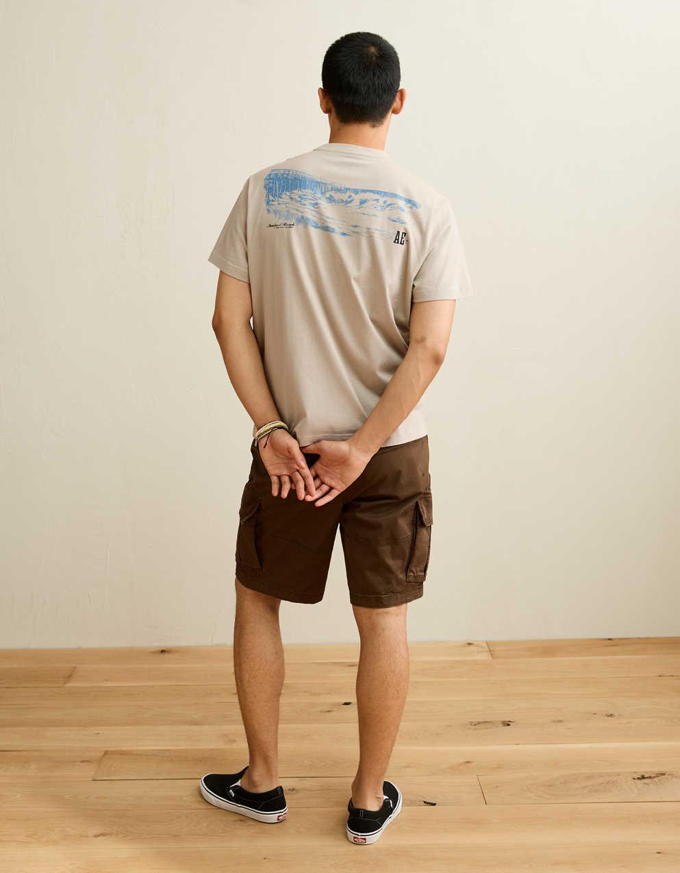 AE スタンダード・フィット・グラフィック・ロゴTシャツ