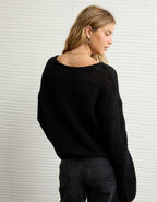 AE Cropped Crochet Sweater