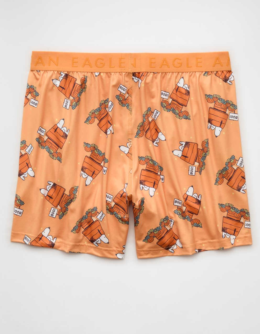 AEO メンズ ハロウィン スヌーピー 超ソフト ポケットボクサーショーツ