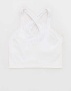 OFFLINE By Aerie Real Me XTRA Criss Cross High Neck Sports Bra