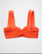 Aerie Ruched Wide Strap Bandeau Bikini Top（エアリー・ルーシェッド・ワイドストラップ・バンドゥー・ビキニ・トップ