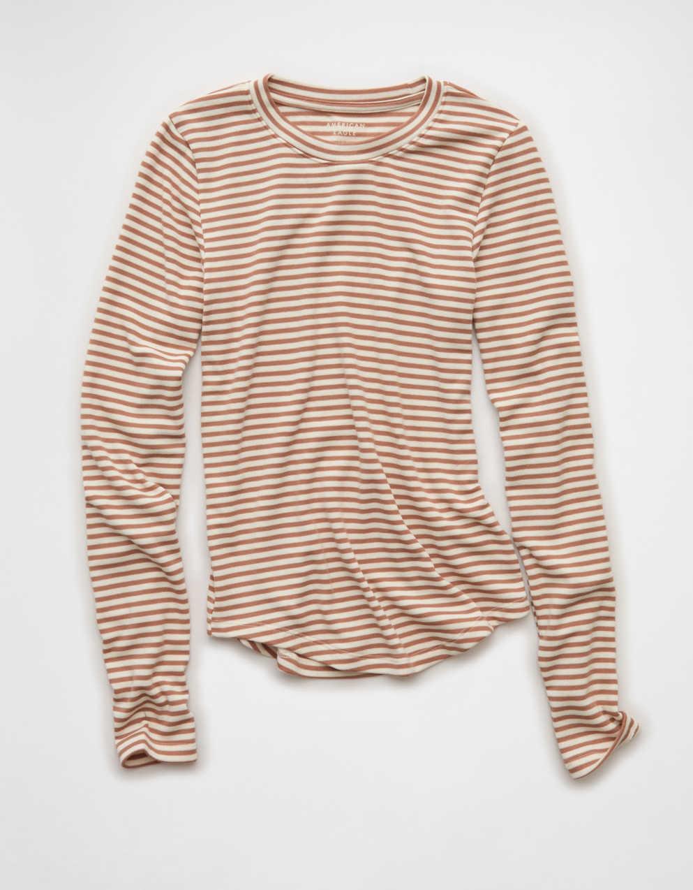 AEロングスリーブ・コージークルーネックTシャツ