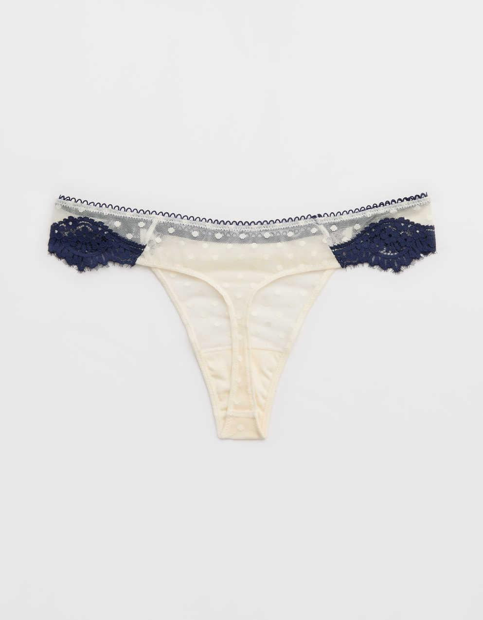 Show Off Sheer Happiness Lace Thong Underwear