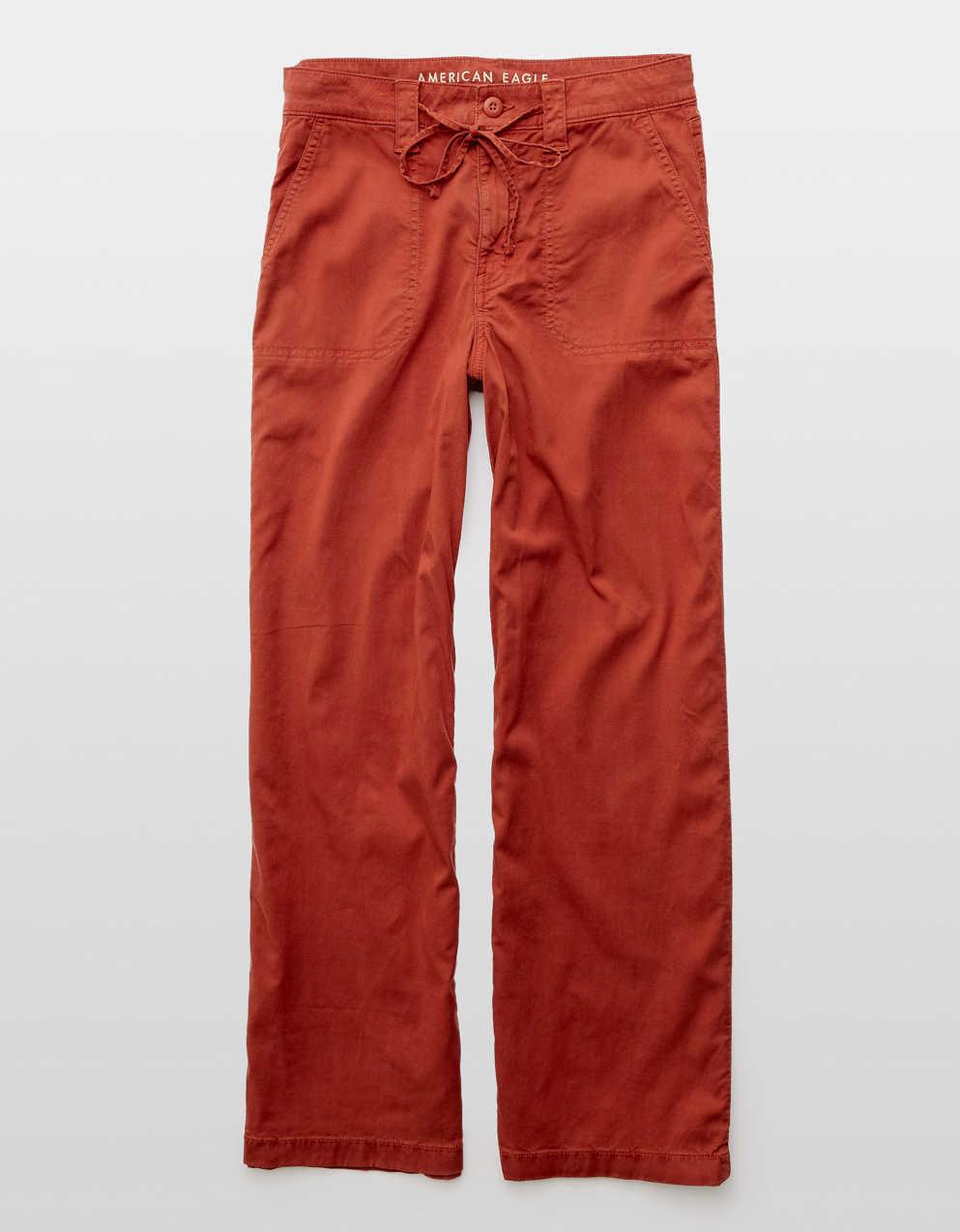 AE Dreamy Drape ストレッチスーパーハイウエストバギーワイドパンツ