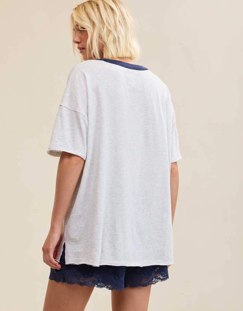 Aerie オーバーサイズ・クルー・ボーイフレンドTシャツ