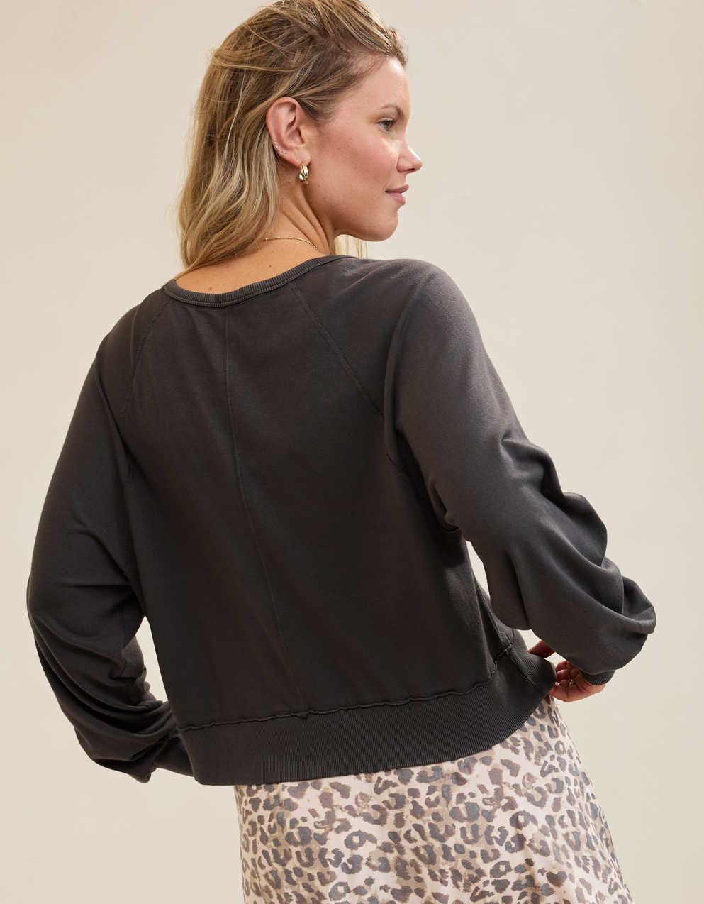 Aerie ハッピースニット・ヘンリーTシャツ