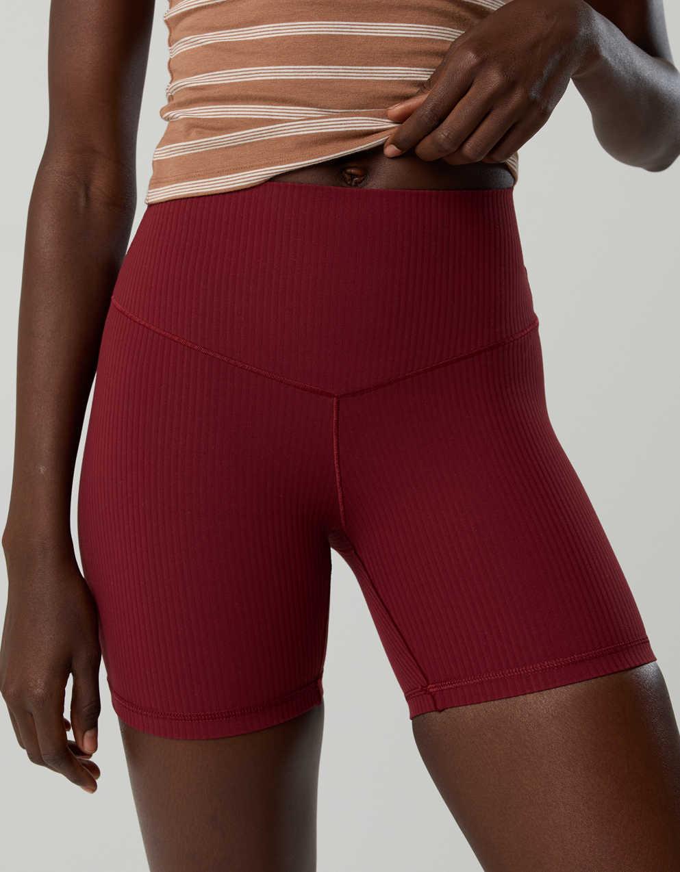 OFFLINE By Aerie Real Me XTRA Ribbed High Waisted 5' Bike Short（バイ・アリー リアル・ミー・エクストラ・リブ・ハイウエスト・5インチ・バイク・ショート