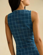 AE Plaid Denim Mini Dress