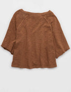Aerie It's Casual Knit Slub T-Shirt