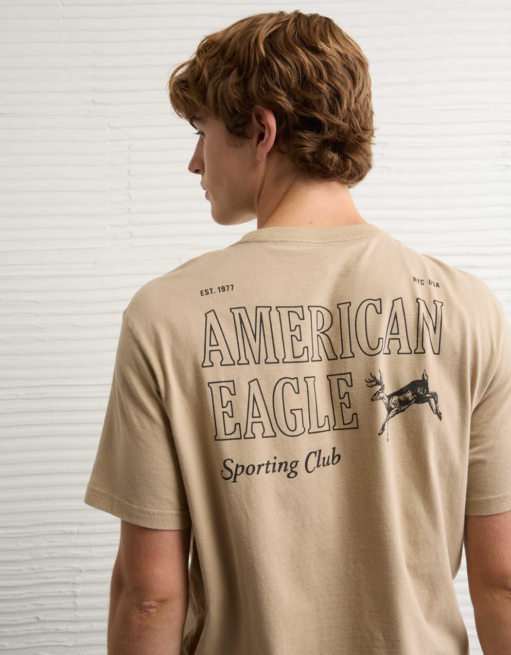 AEスタンダードフィットロゴグラフィックTシャツ