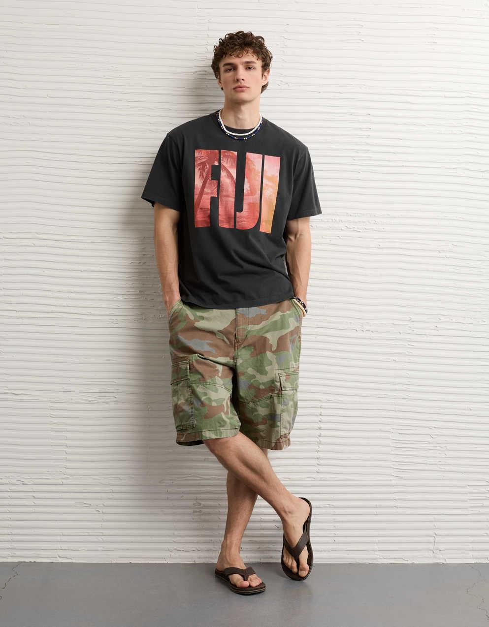 AE スタンダードフィット デスティネーション グラフィックTシャツ