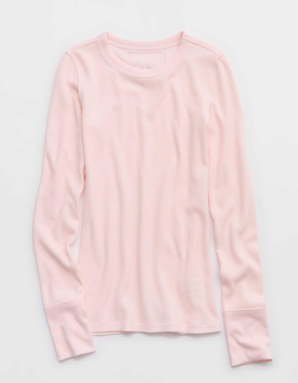 Aerie・エッセンシャル・クルー・レイヤリングTシャツ