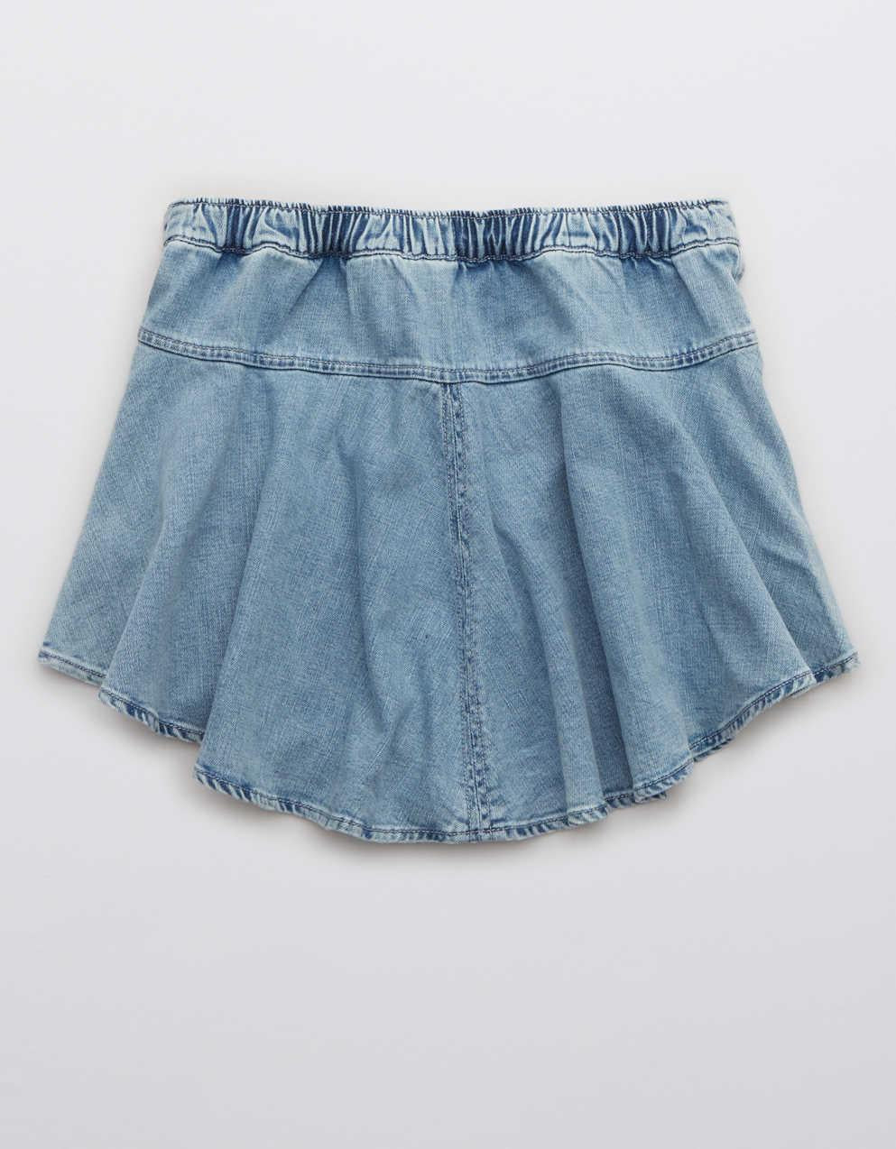 Aerie デニムサークル・ミニスカート