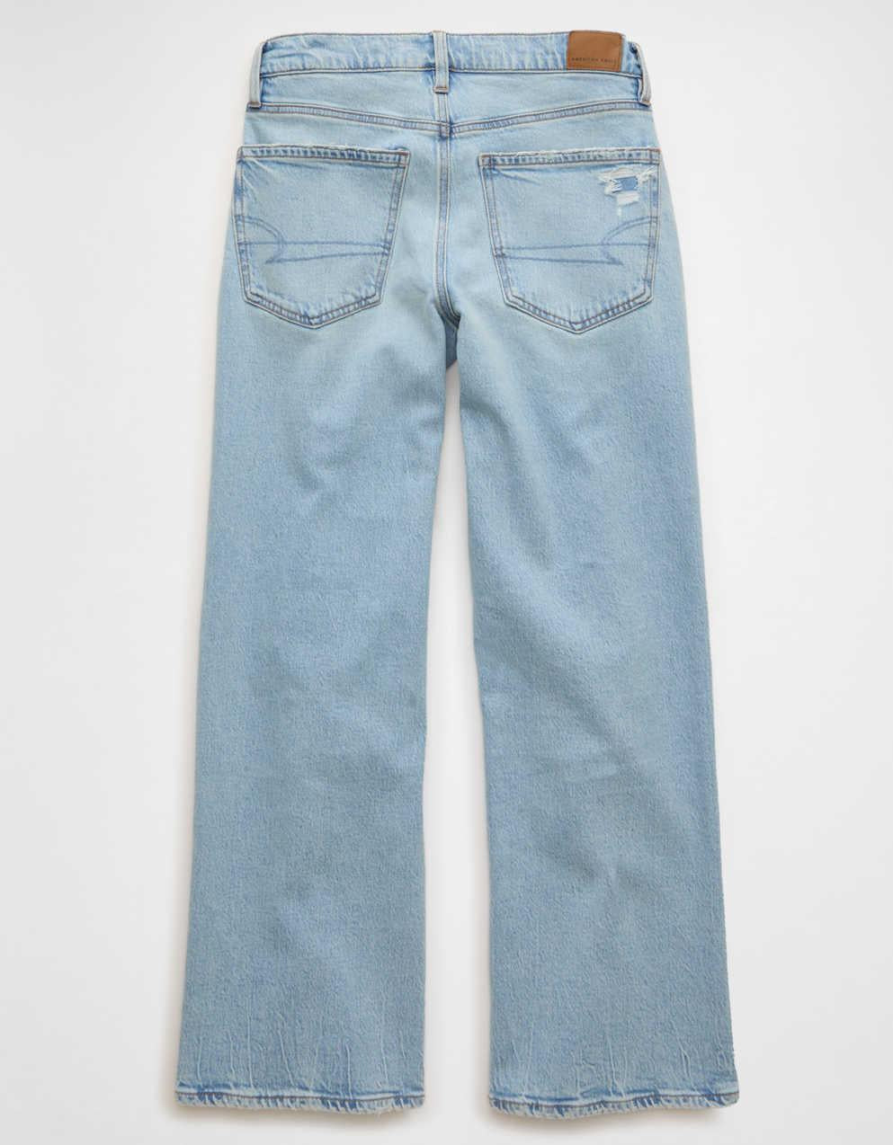 AE High-Waisted Butterfly Appliqué Stovepipe Jean