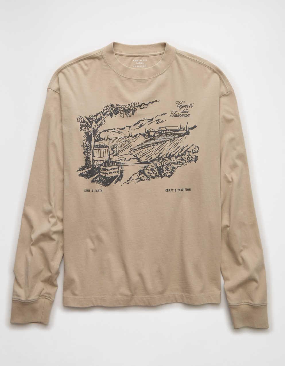 AE Boxy Long Sleeve Graphic T-Shirt