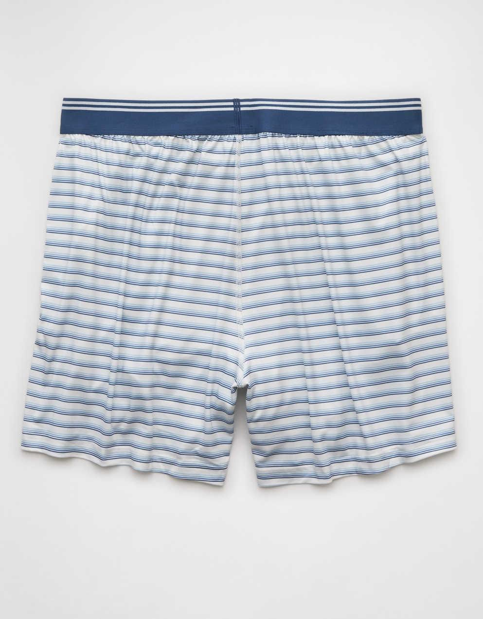 AEO メンズ・ストライプ・ウルトラソフト・ポケット・ボクサー・ショートパンツ