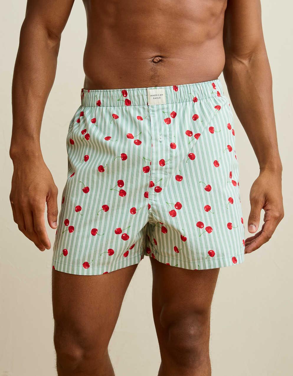 AEO Men's Food Stretch Cotton Boxer Short