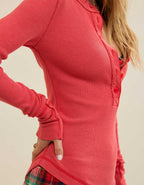 AerieヘンリーエッセンシャルレイヤリングTシャツ