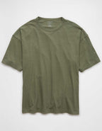 AE ボクシー・リネンブレンドTシャツ