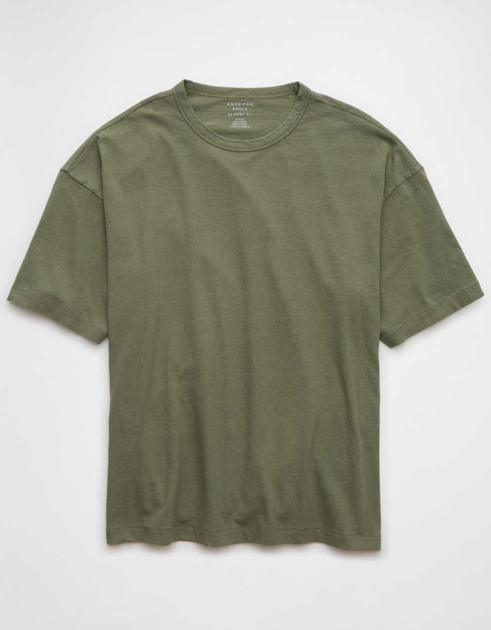 AE ボクシー・リネンブレンドTシャツ