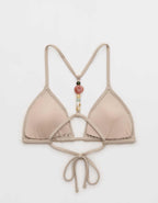 Aerie ピケ素材 ストリング トライアングル ビキニトップ