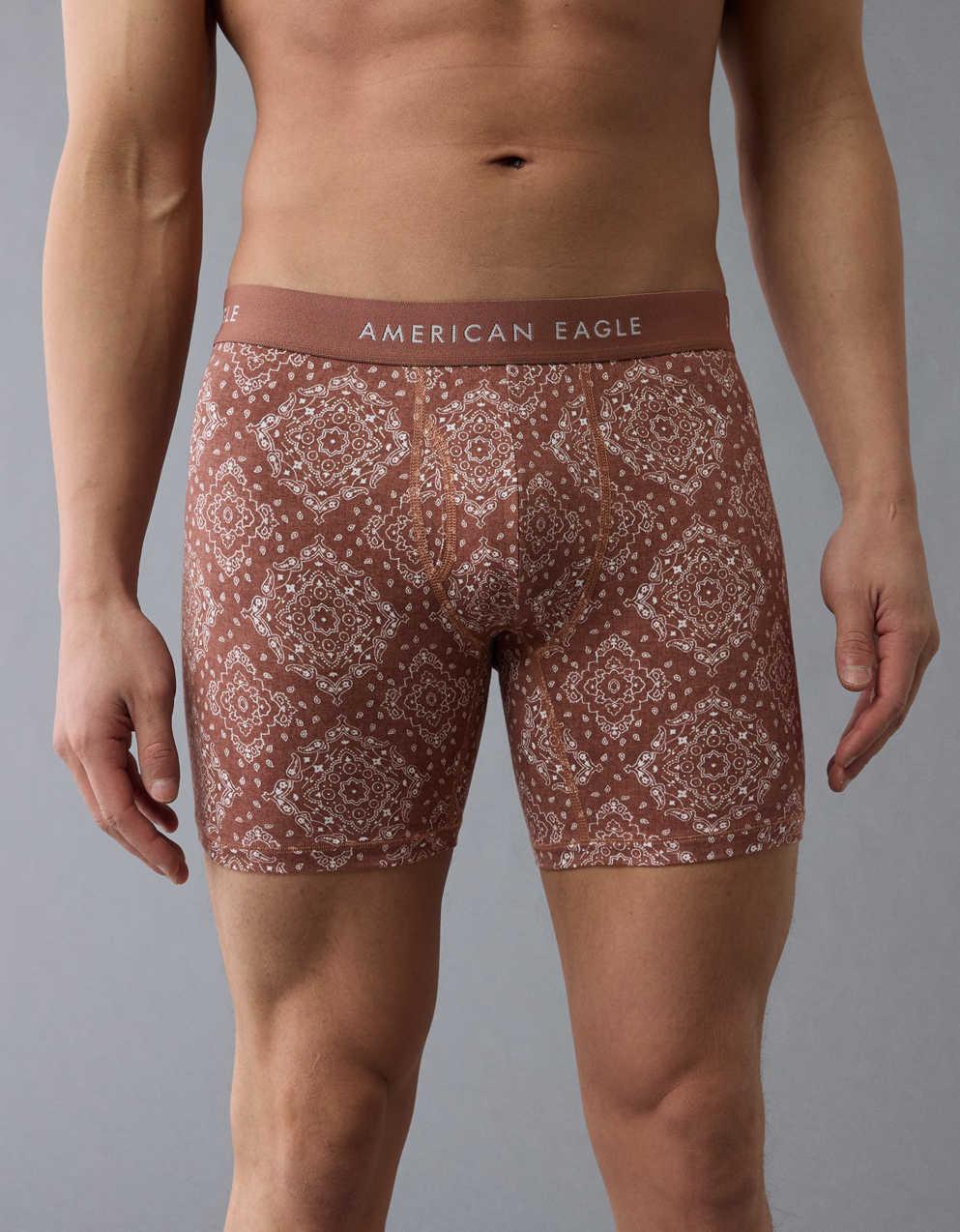AEOメンズバンダナ6インチクラシックボクサーブリーフ