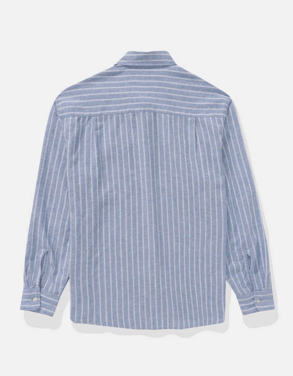 AE Everyday Relaxed Fit Linen-Blend Button-Up Shirt