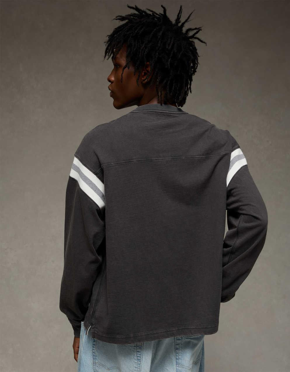 AE Boxy Long-Sleeve Football T-Shirt