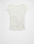AEボートネックTシャツ