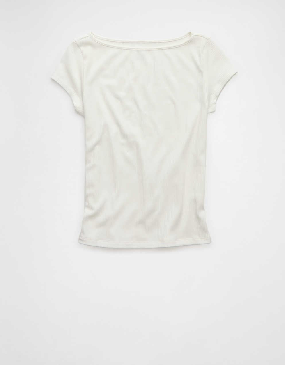 AEボートネックTシャツ