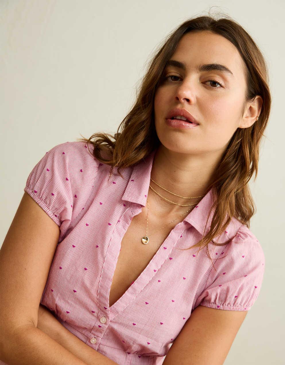AE Short-Sleeve Button-Up Shirt