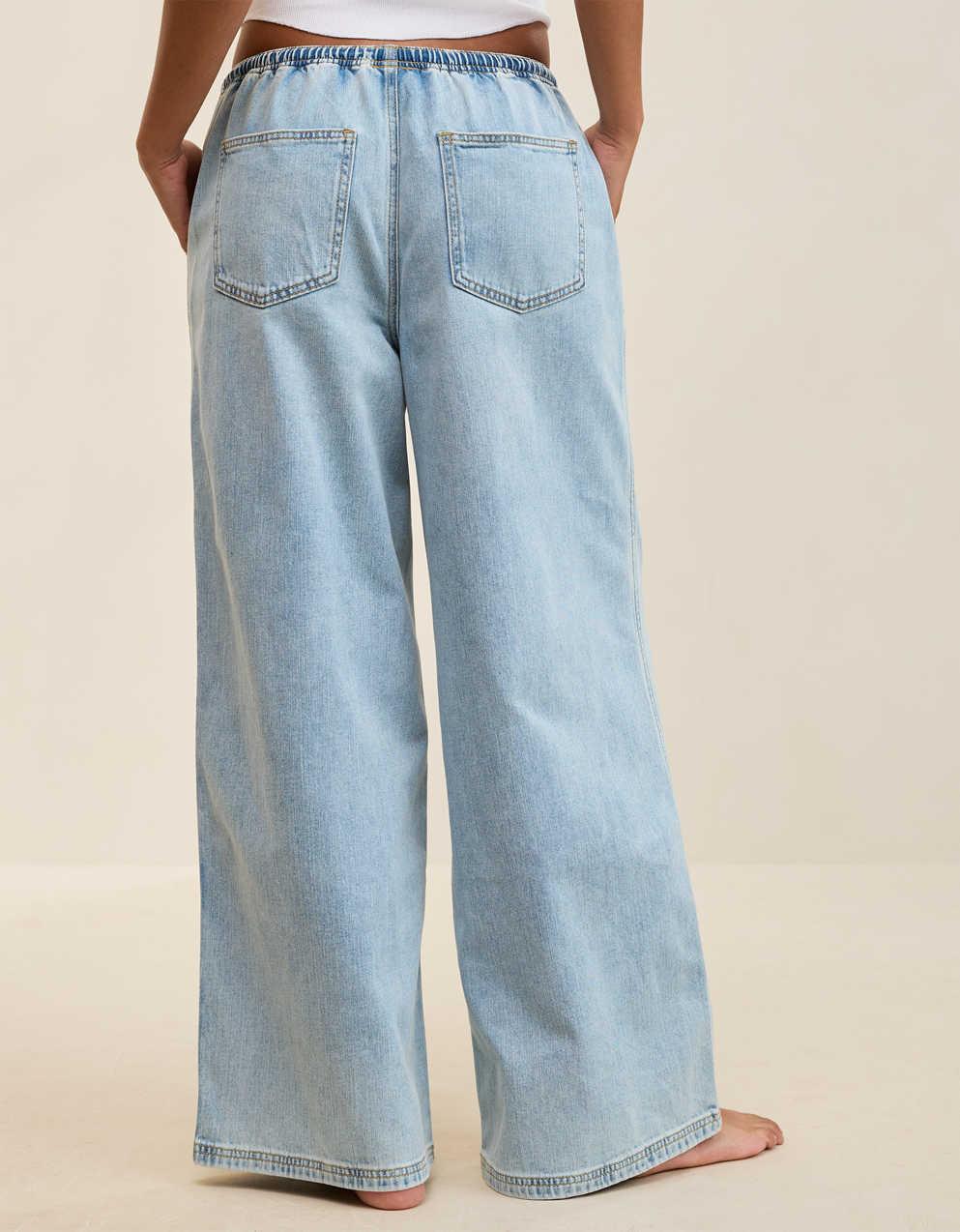 Aerie Daydream Denim Pull-On Pant