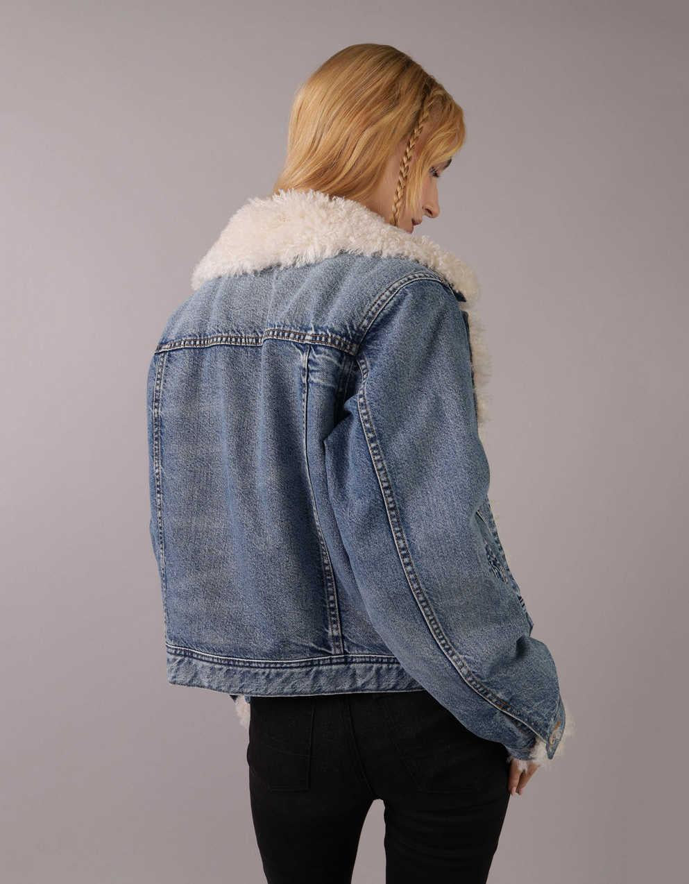 AE Sherpa Denim Jacket