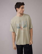 AEオーバーサイズ・グラフィックTシャツ