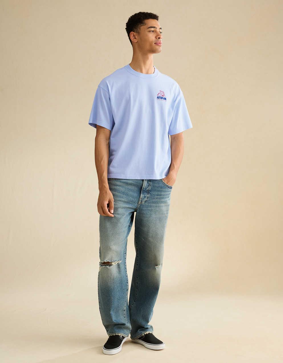 AE ボクシーフィット デスティネーション グラフィックTシャツ