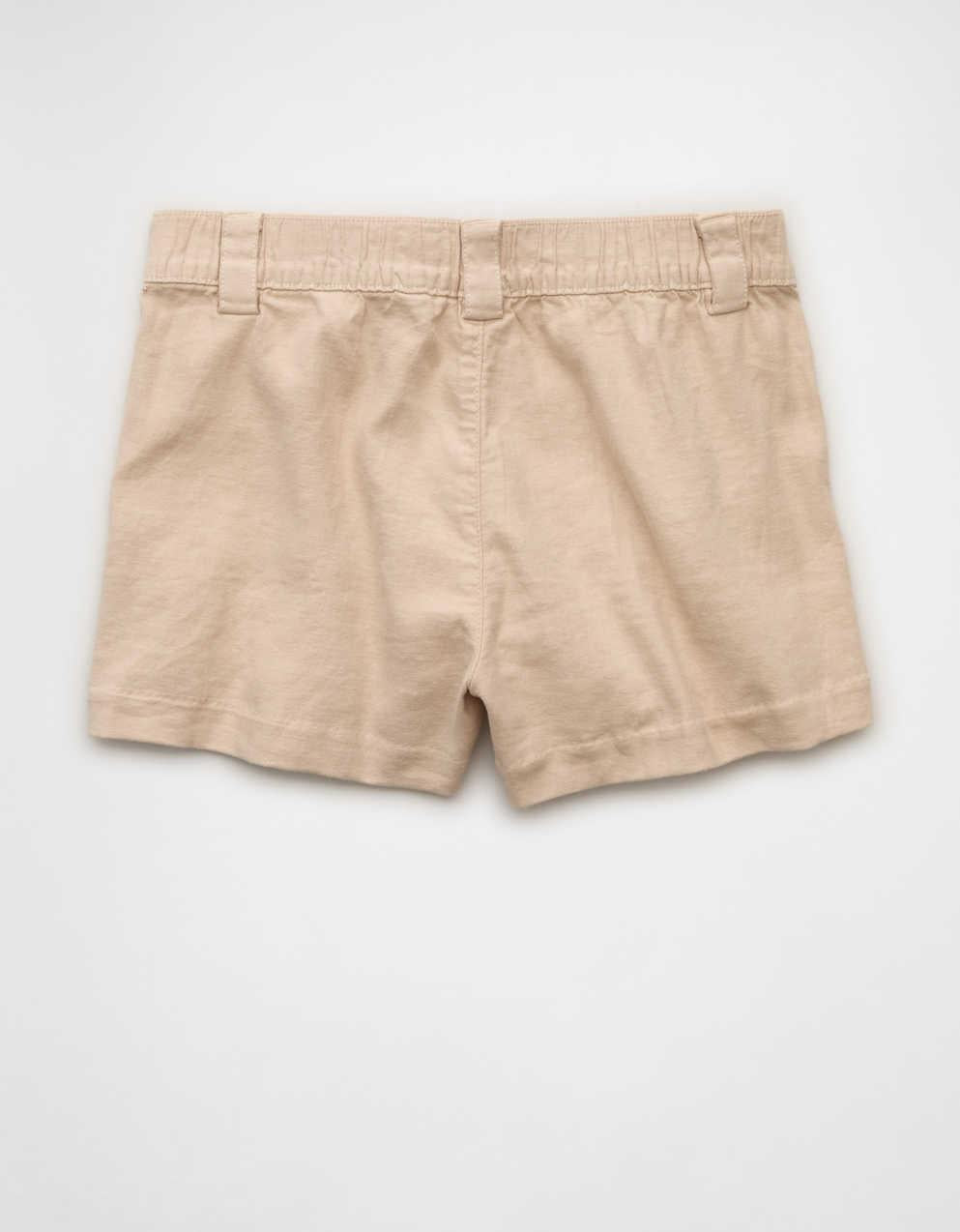 AEストレッチハイウエストプリーツパンツショートパンツ