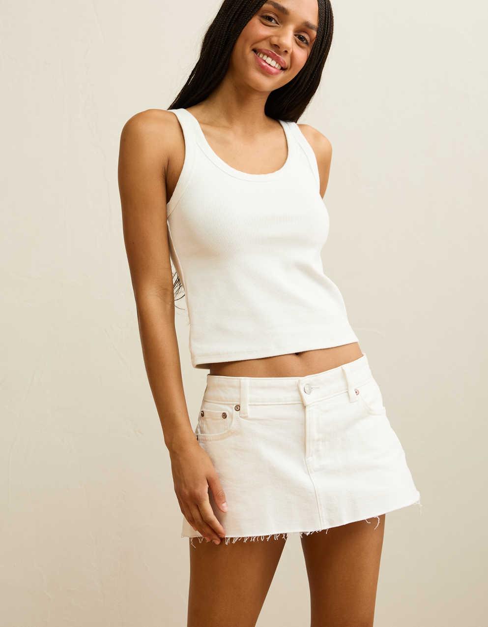 AE Stretch Super Low-Rise Perfect Micro Mini Skirt