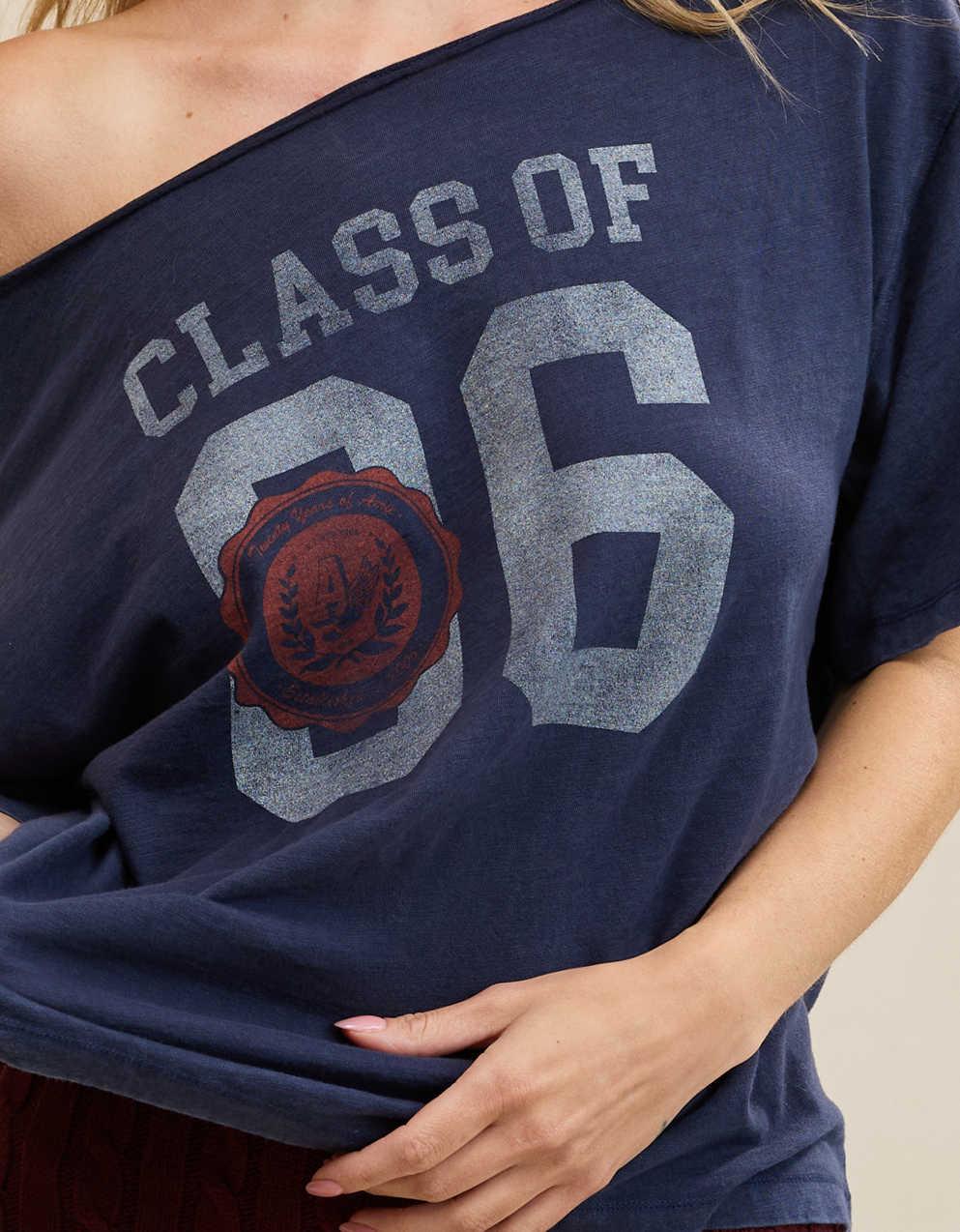 Aerie Off-The-Shoulder Relaxed T-Shirt
