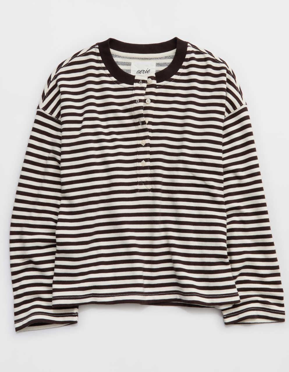 Aerie アラムナイ ヘンリーネック スウェットシャツ