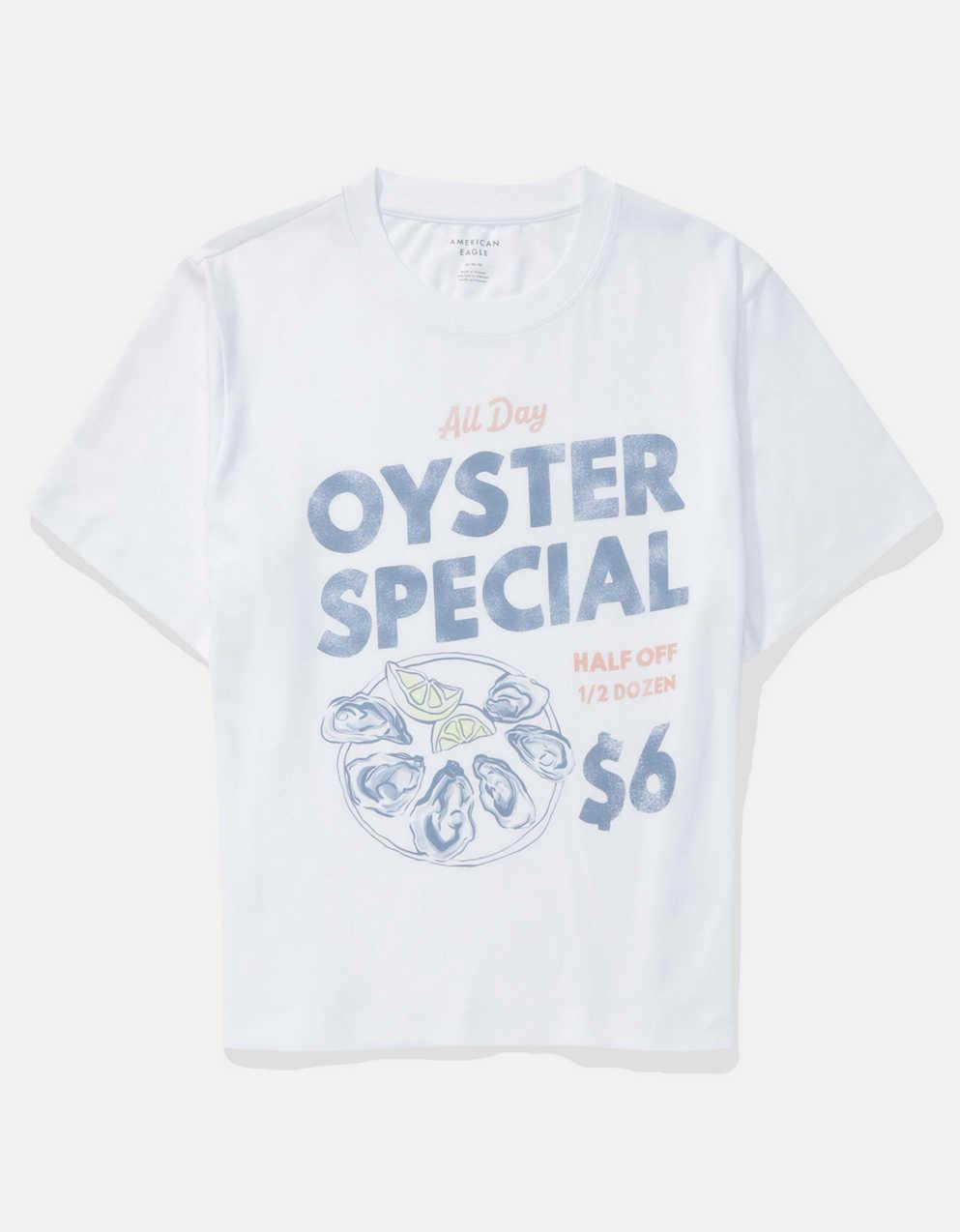 AEオーバーサイズ・フード・グラフィックTシャツ
