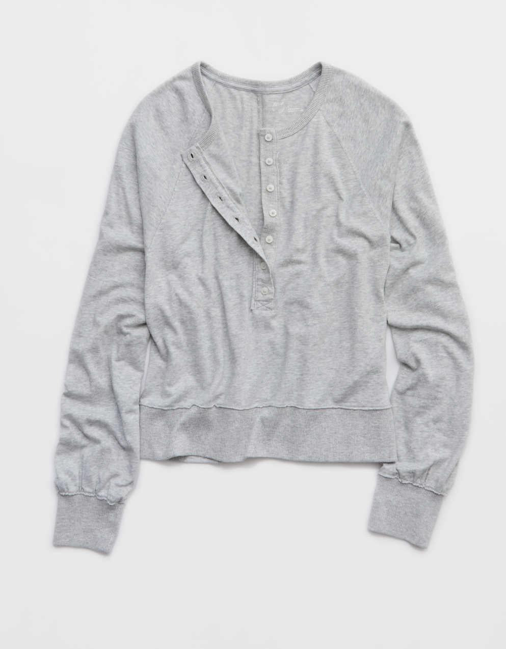 Aerie ハッピースニット・ヘンリーTシャツ