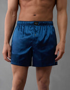AEOメンズ・ソリッド・サテン・ポケット・ボクサー・ショートパンツ