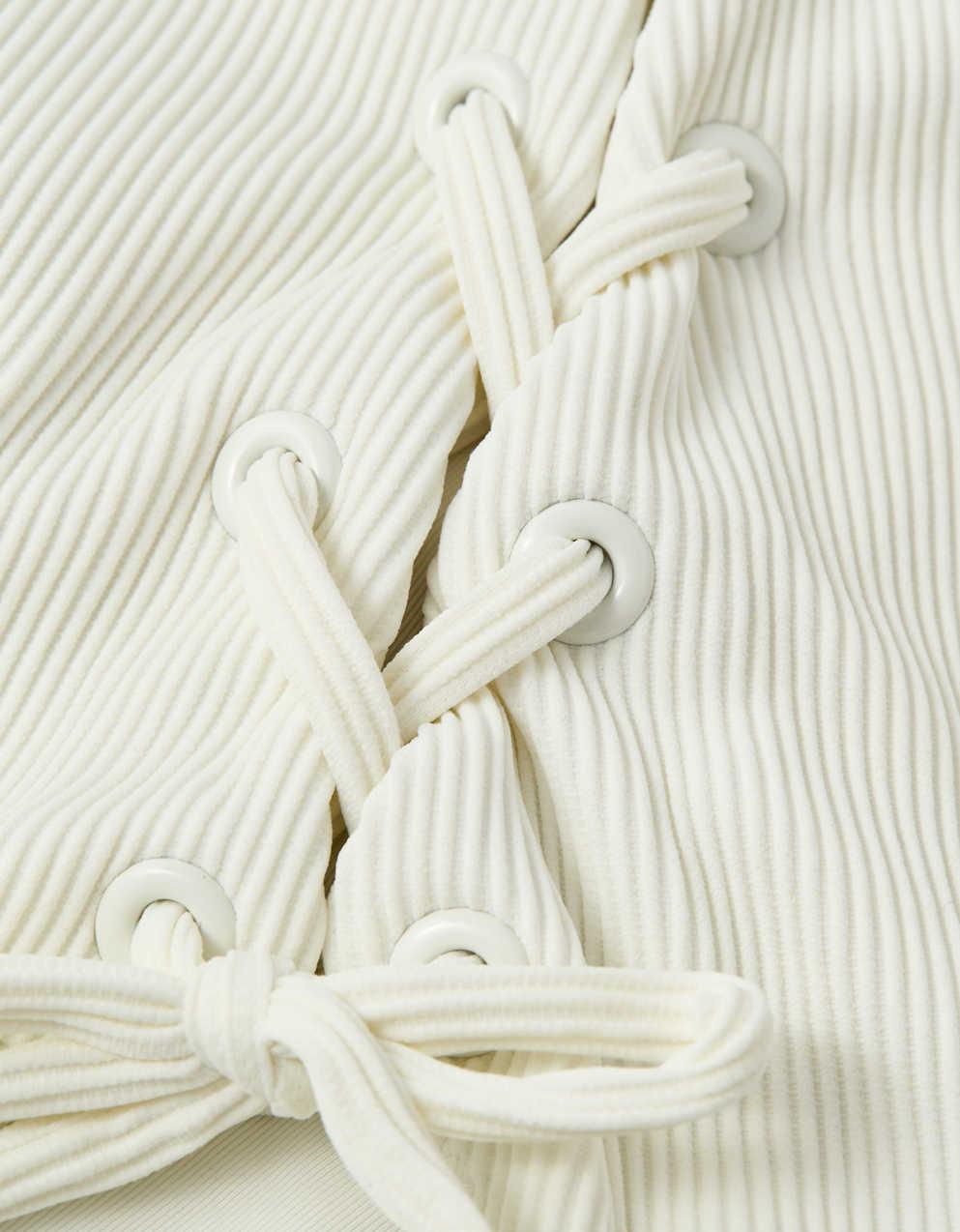 Aerie Ribbed Scoop One Piece Swimsuit