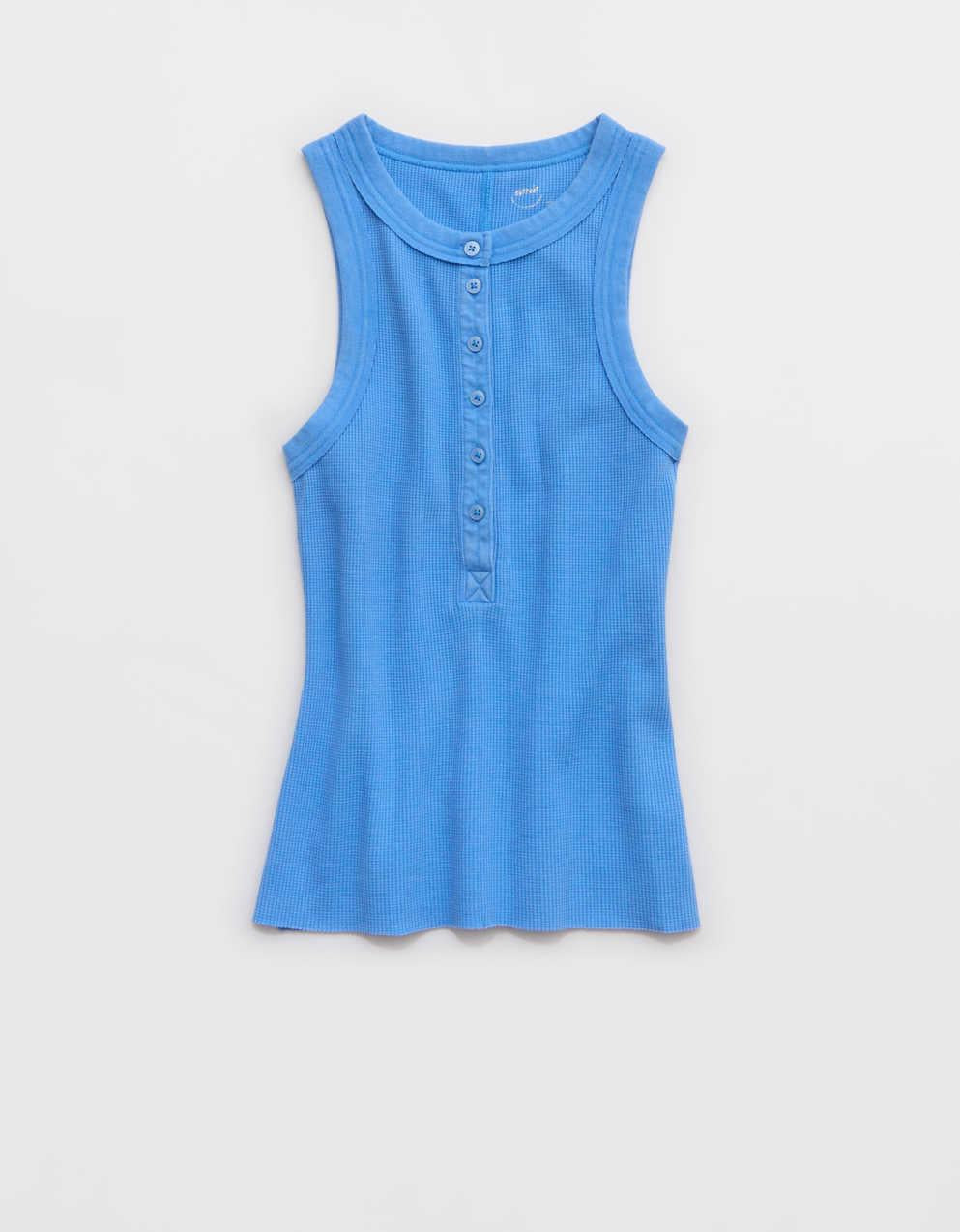 Aerie アンワインド ワッフル ヘンリーネック タンクトップ