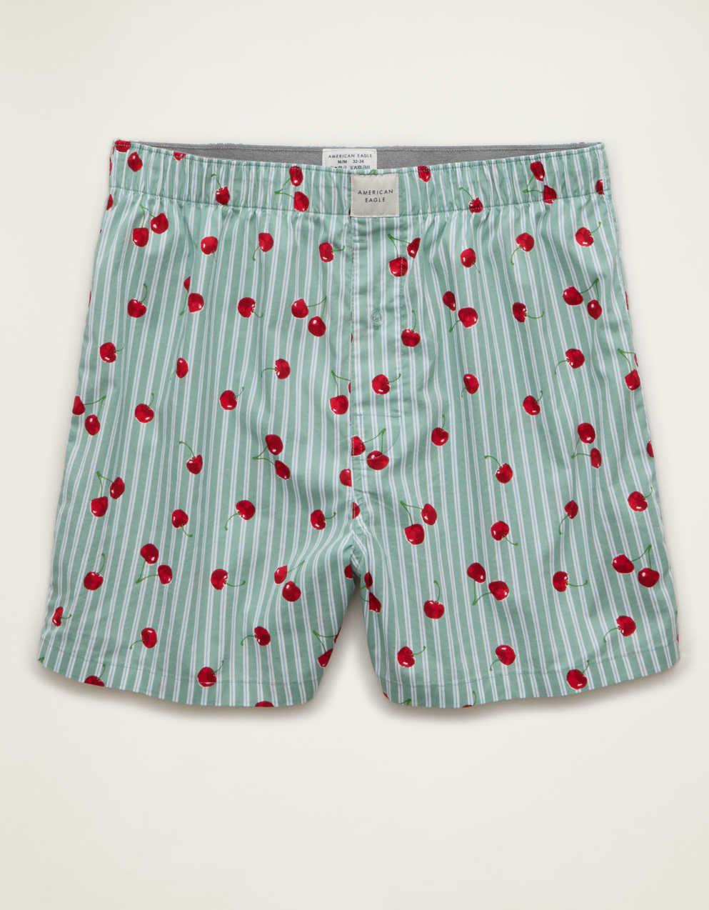 AEO Men's Food Stretch Cotton Boxer Short