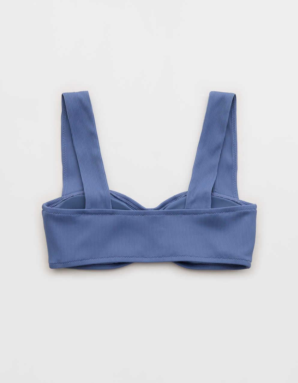 Aerie Ruched Wide Strap Bandeau Bikini Top（エアリー・ルーシェッド・ワイドストラップ・バンドゥー・ビキニ・トップ