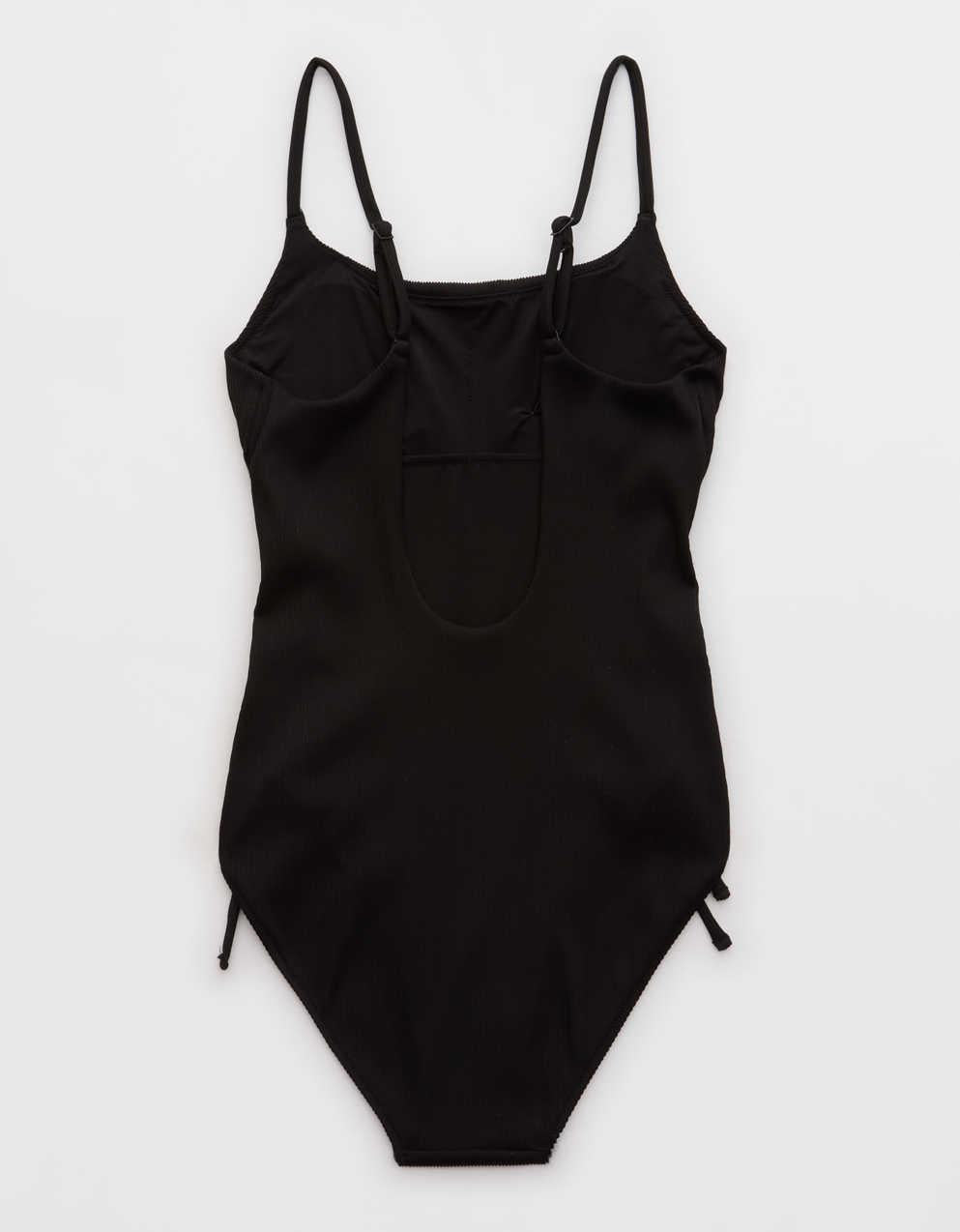Aerie Ribbed Scoop One Piece Swimsuit