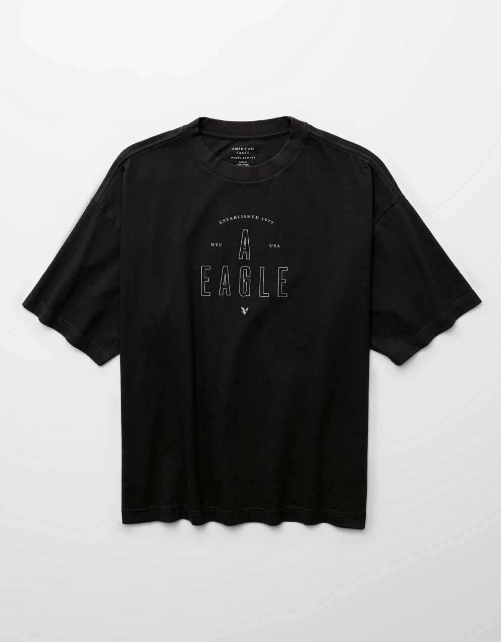 AEリラックス・ロゴ・グラフィックTシャツ