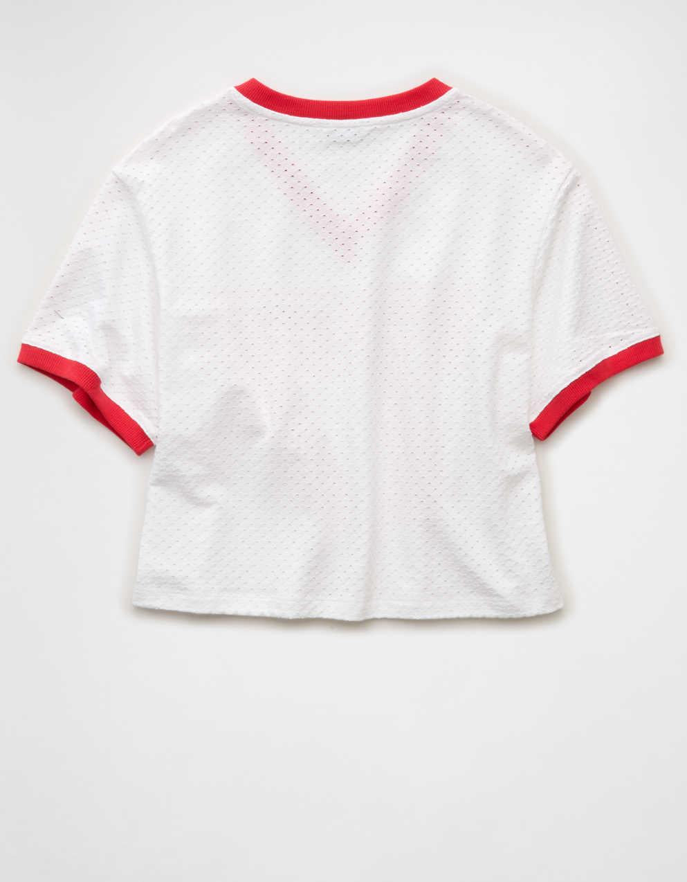 AEグラフィック・メッシュTシャツ